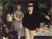 Edouard Manet Pinakothek new the Fruhstuck in the studio Sweden oil painting artist